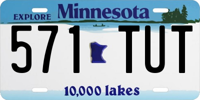 MN license plate 571TUT