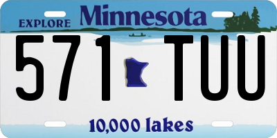 MN license plate 571TUU