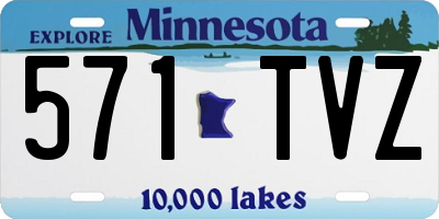MN license plate 571TVZ