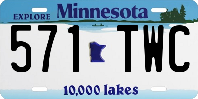 MN license plate 571TWC