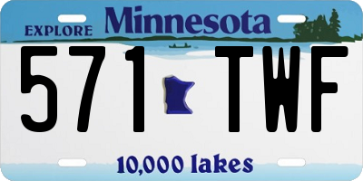 MN license plate 571TWF