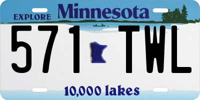 MN license plate 571TWL
