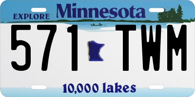 MN license plate 571TWM
