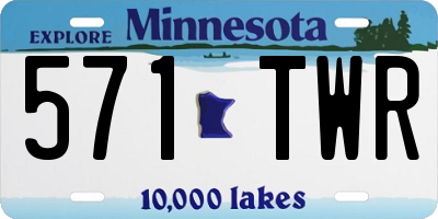 MN license plate 571TWR