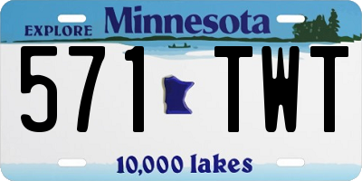 MN license plate 571TWT