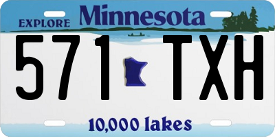 MN license plate 571TXH