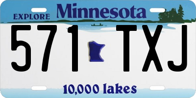 MN license plate 571TXJ