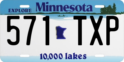MN license plate 571TXP