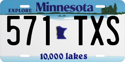 MN license plate 571TXS