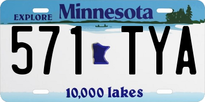 MN license plate 571TYA