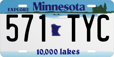 MN license plate 571TYC