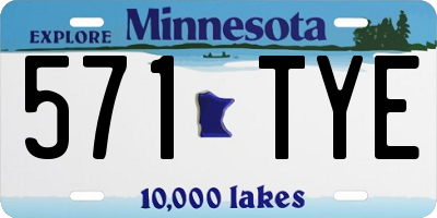 MN license plate 571TYE