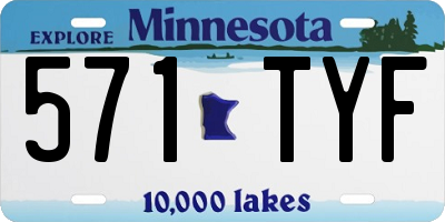MN license plate 571TYF