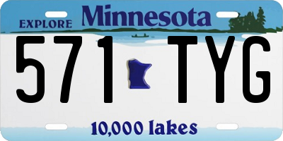 MN license plate 571TYG