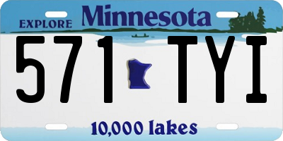 MN license plate 571TYI