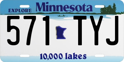 MN license plate 571TYJ