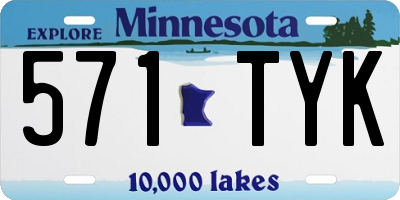MN license plate 571TYK