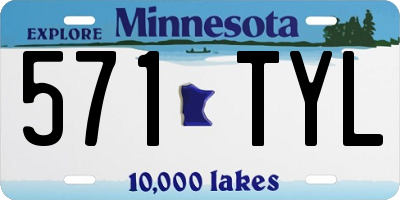 MN license plate 571TYL