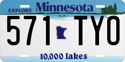 MN license plate 571TYO