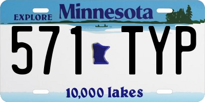 MN license plate 571TYP