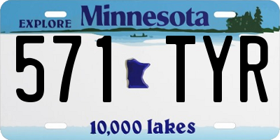 MN license plate 571TYR