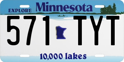 MN license plate 571TYT