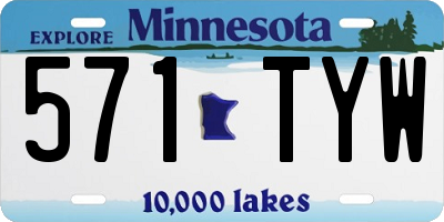 MN license plate 571TYW