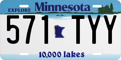 MN license plate 571TYY