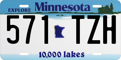 MN license plate 571TZH