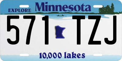 MN license plate 571TZJ