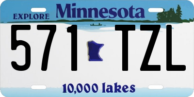MN license plate 571TZL