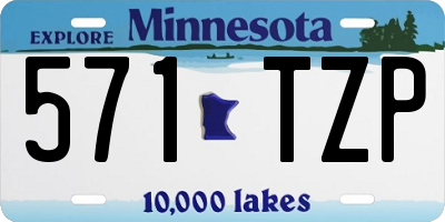 MN license plate 571TZP