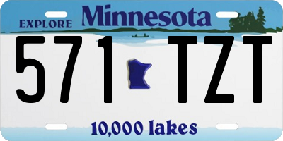 MN license plate 571TZT