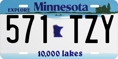 MN license plate 571TZY