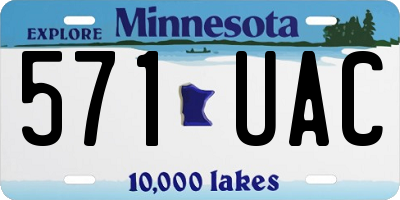 MN license plate 571UAC