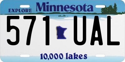 MN license plate 571UAL