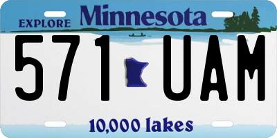 MN license plate 571UAM