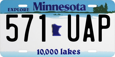 MN license plate 571UAP