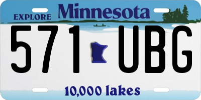 MN license plate 571UBG