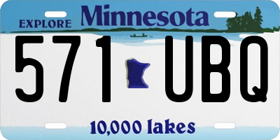 MN license plate 571UBQ