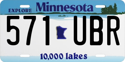 MN license plate 571UBR