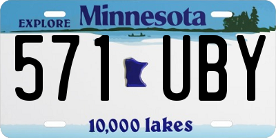 MN license plate 571UBY