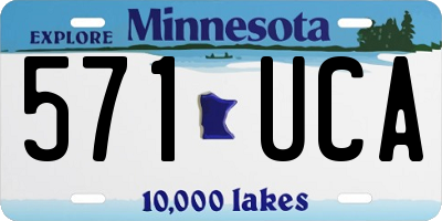 MN license plate 571UCA