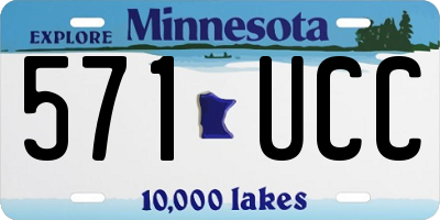 MN license plate 571UCC