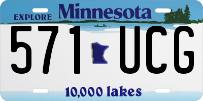 MN license plate 571UCG