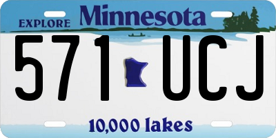 MN license plate 571UCJ