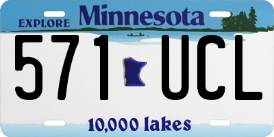 MN license plate 571UCL