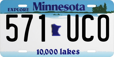 MN license plate 571UCO