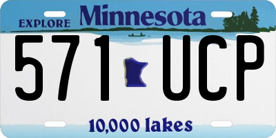 MN license plate 571UCP