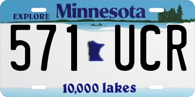 MN license plate 571UCR